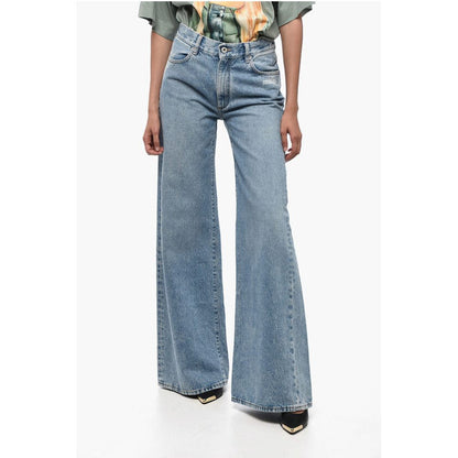 MAIN LABEL Mid Wash Flared Fit Denims 30cm