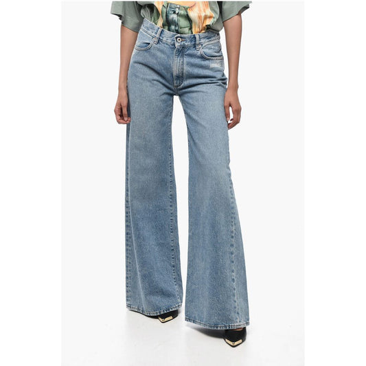 MAIN LABEL Mid Wash Flared Fit Denims 30cm
