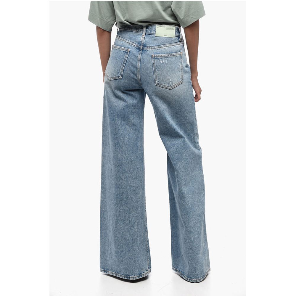 MAIN LABEL Mid Wash Flared Fit Denims 30cm