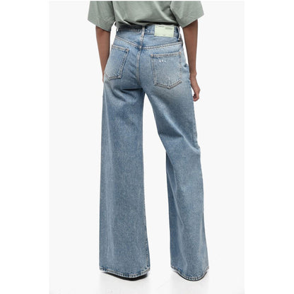 MAIN LABEL Mid Wash Flared Fit Denims 30cm