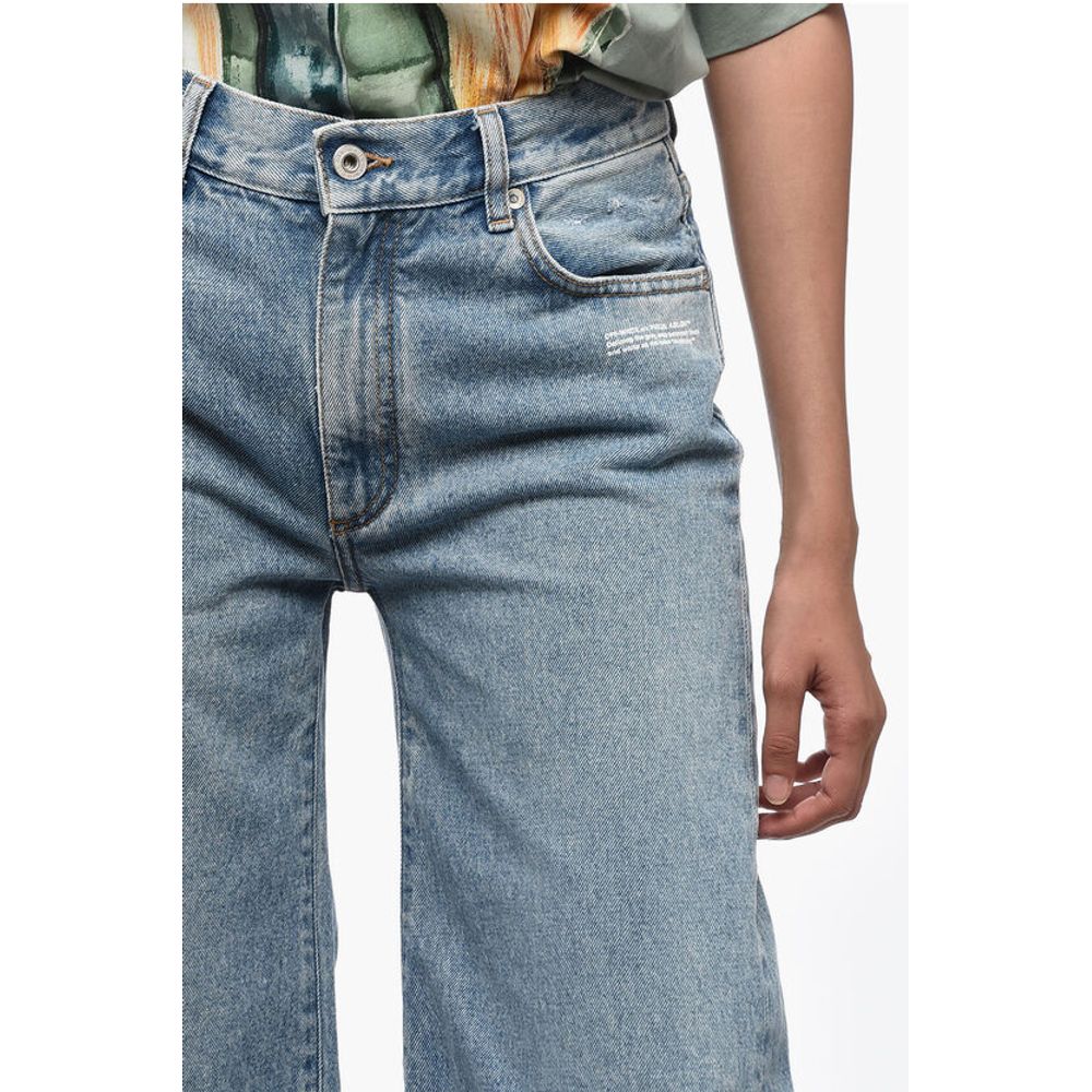 MAIN LABEL Mid Wash Flared Fit Denims 30cm