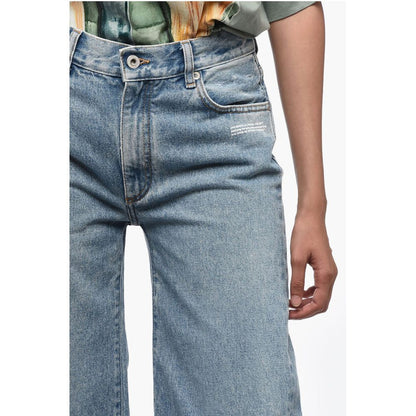 MAIN LABEL Mid Wash Flared Fit Denims 30cm