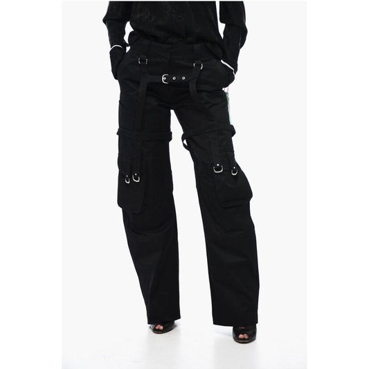 Oversized Cargo Pants with Buckle Detail