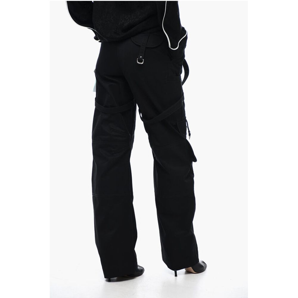 Oversized Cargo Pants with Buckle Detail