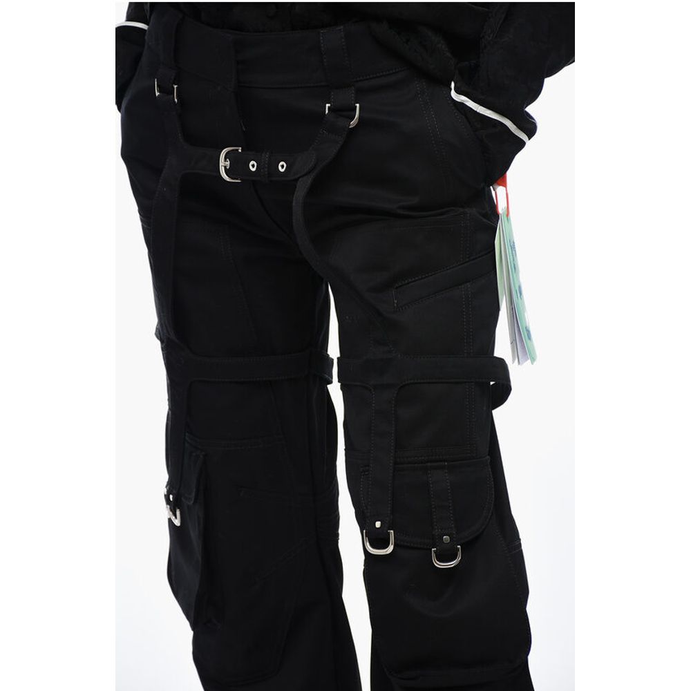 Oversized Cargo Pants with Buckle Detail