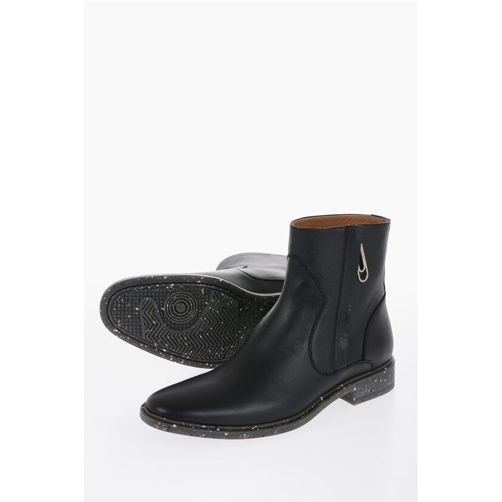 Stone Effect Sole ECO Leather Booties