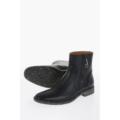 Stone Effect Sole ECO Leather Booties