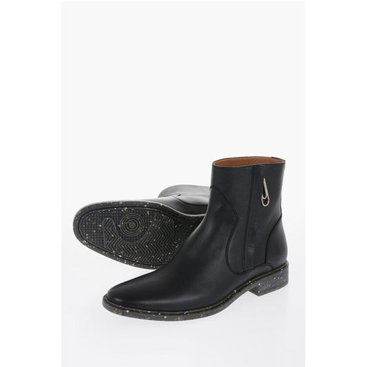 Stone Effect Sole ECO Leather Booties