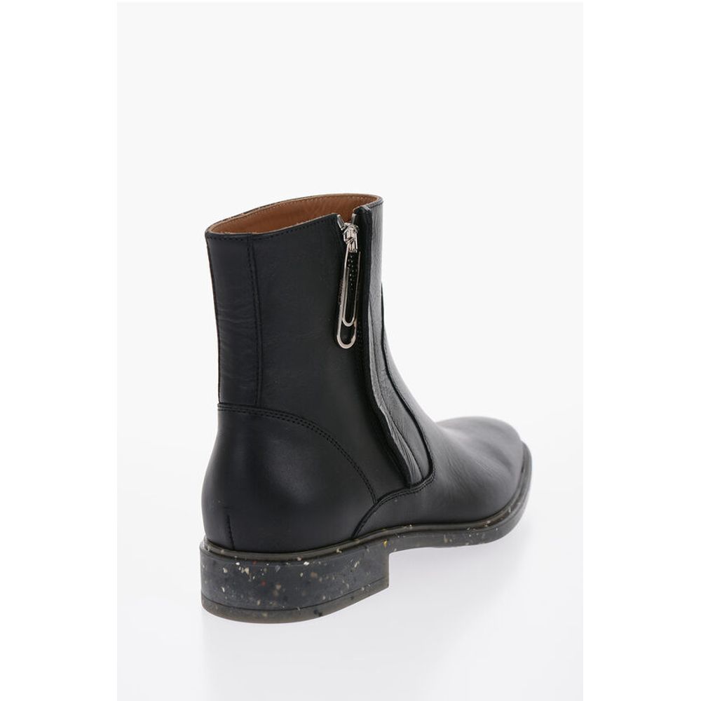 Stone Effect Sole ECO Leather Booties