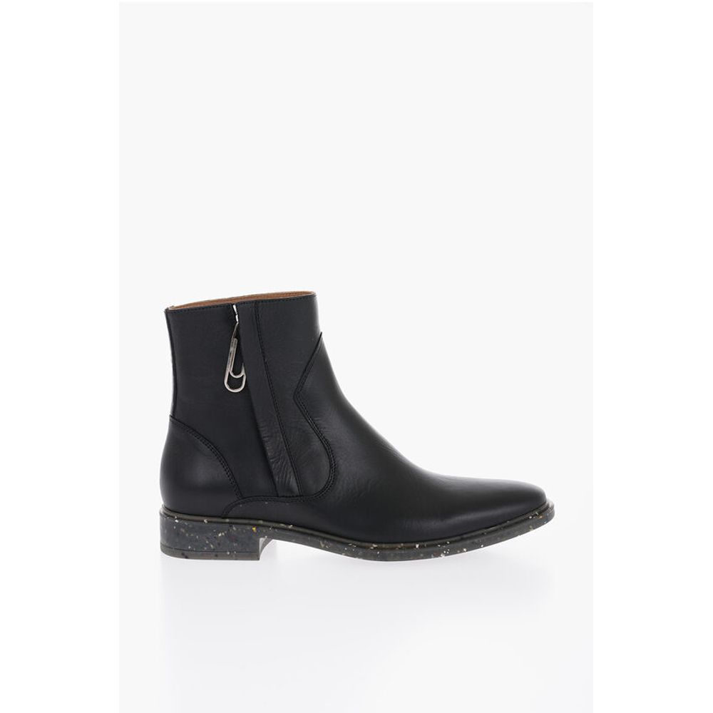Stone Effect Sole ECO Leather Booties