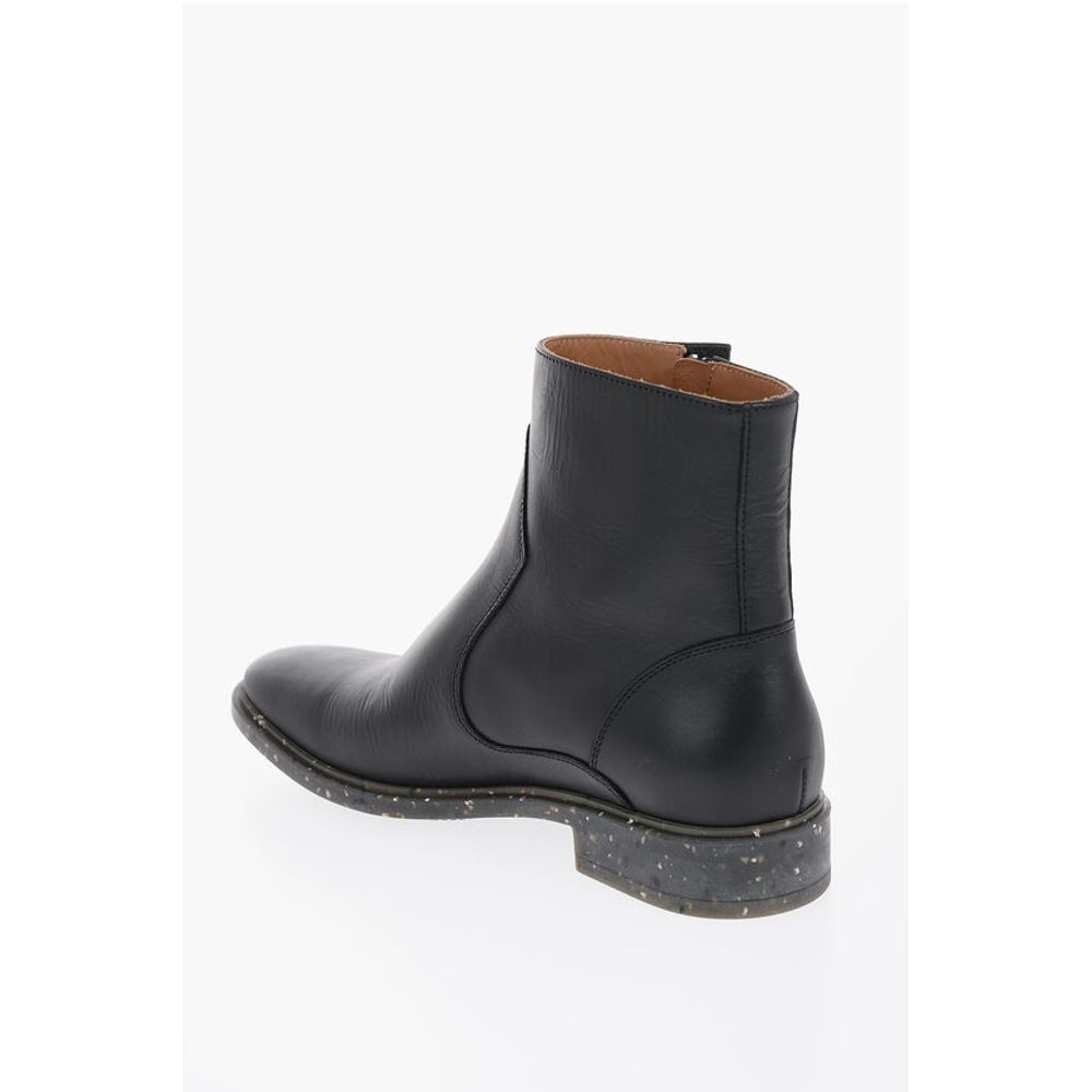 Stone Effect Sole ECO Leather Booties