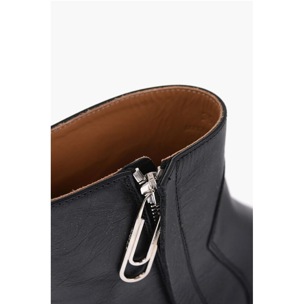 Stone Effect Sole ECO Leather Booties