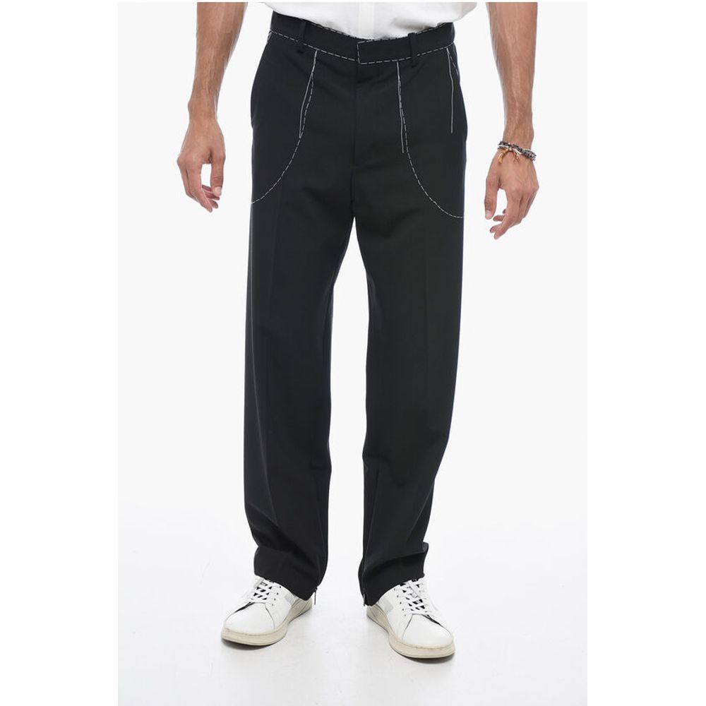 Tailoring Pants with Stitch Detailing
