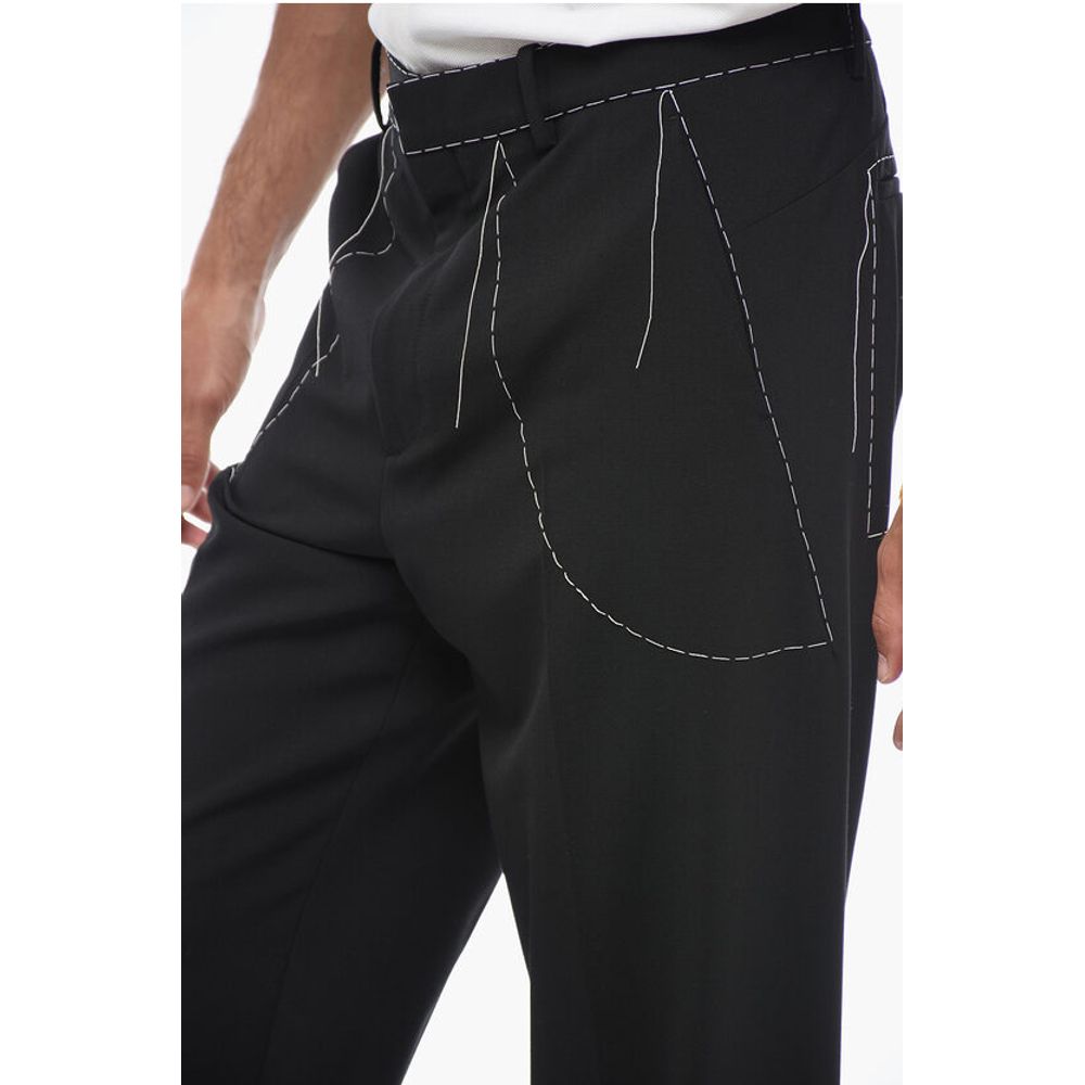 Tailoring Pants with Stitch Detailing