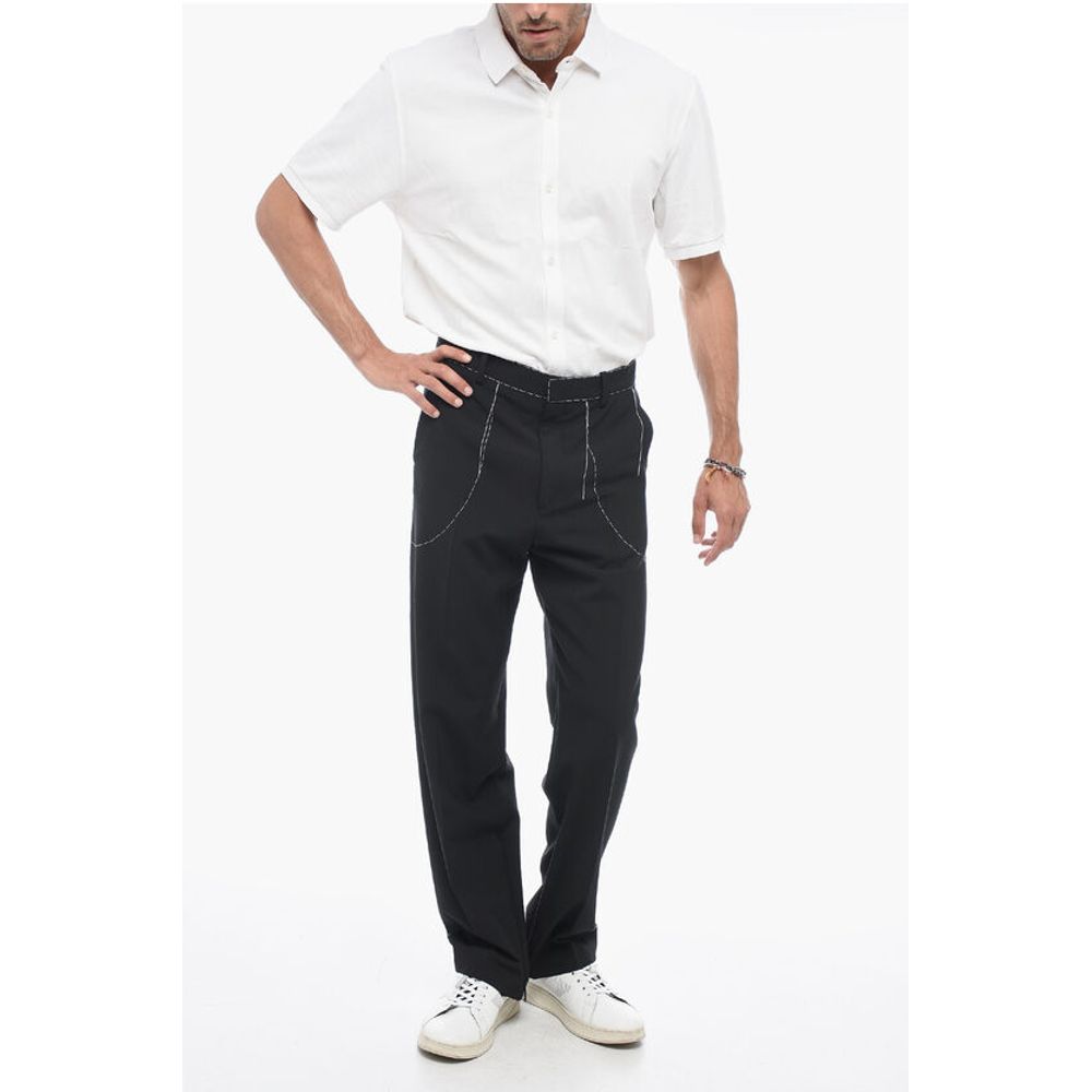 Tailoring Pants with Stitch Detailing