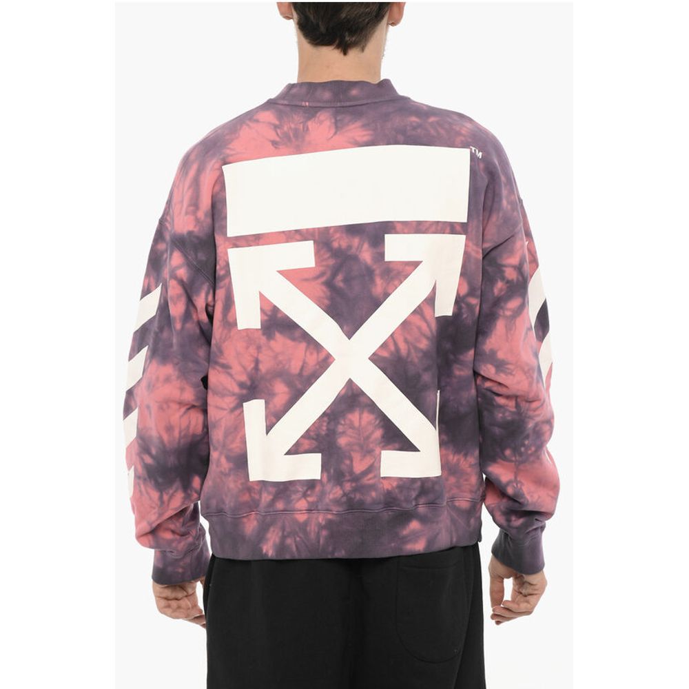 Tie-Dye Effect DIAG ARROW Crew-neck Sweatshirt