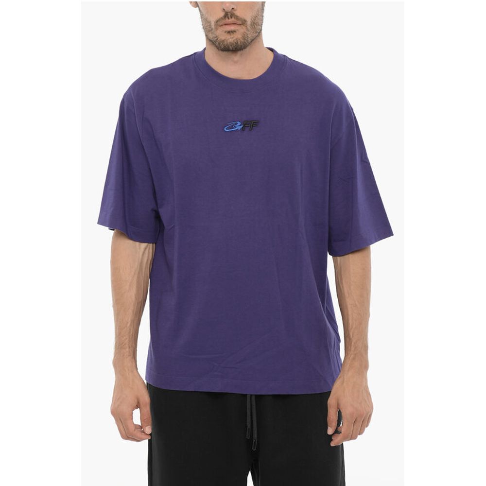 Cotton Crew-neck t-shirt With Embroidery Logo