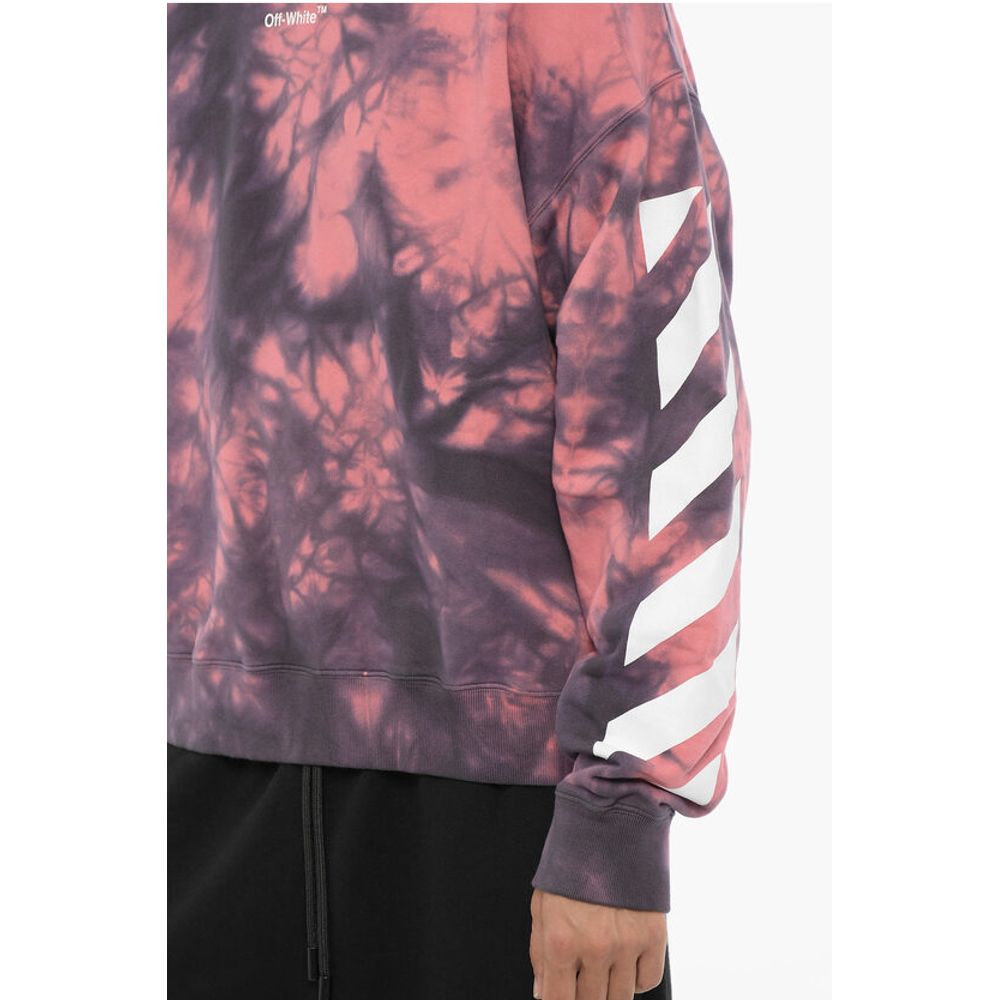 Tie-Dye Effect DIAG ARROW Crew-neck Sweatshirt