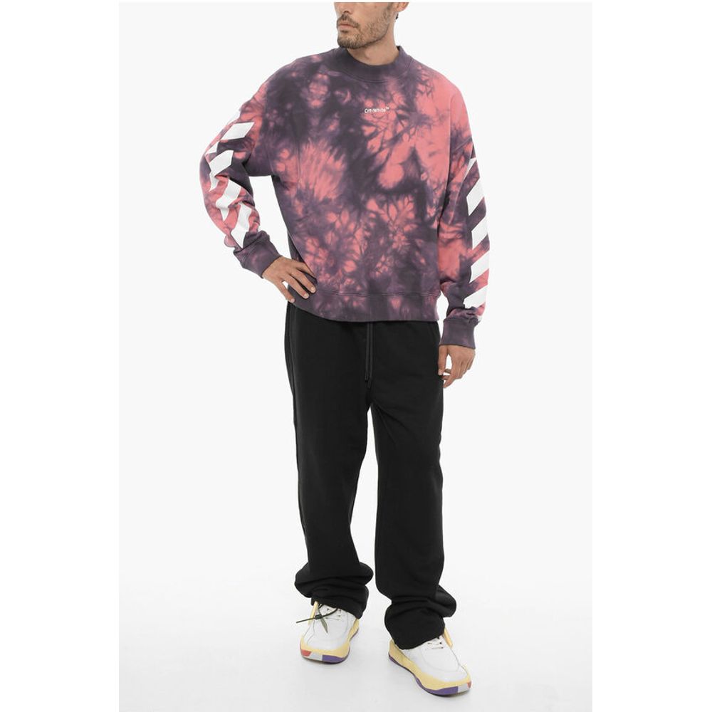 Tie-Dye Effect DIAG ARROW Crew-neck Sweatshirt
