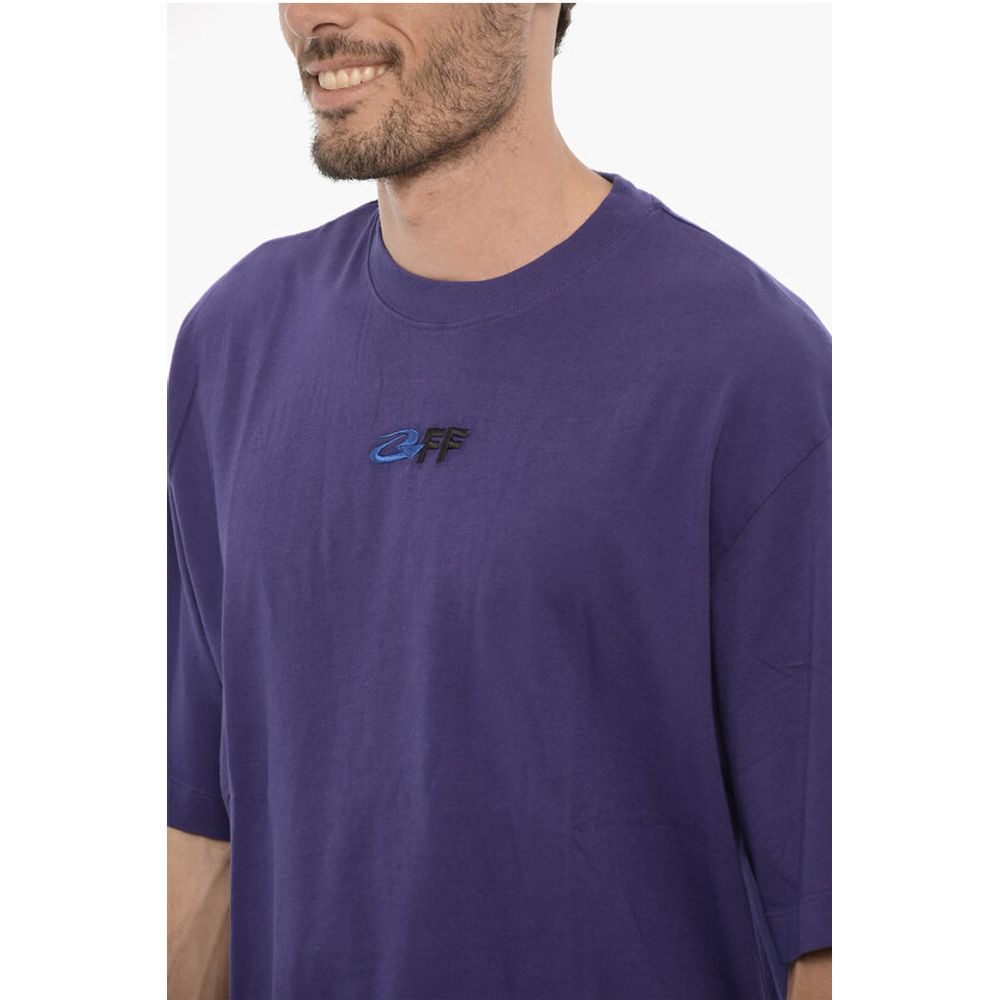 Cotton Crew-neck t-shirt With Embroidery Logo
