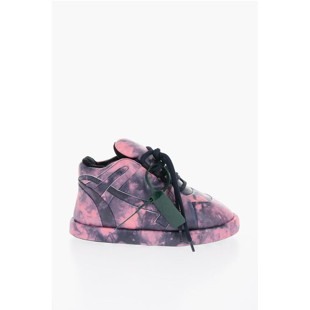 Tie Dye Leather BUMP Padded Sneakers