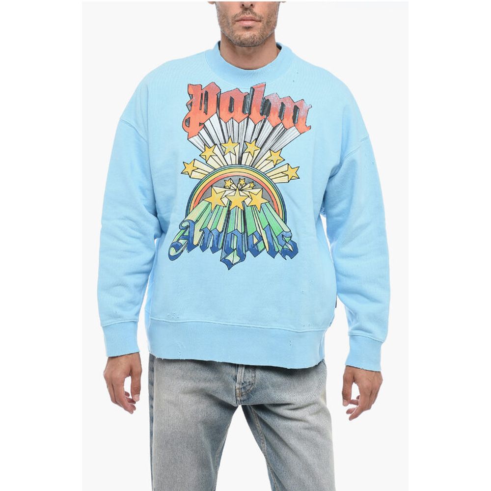 Brushed Cotton RAINBOW Crewneck Sweatshirt