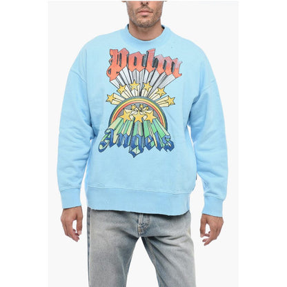 Brushed Cotton RAINBOW Crewneck Sweatshirt