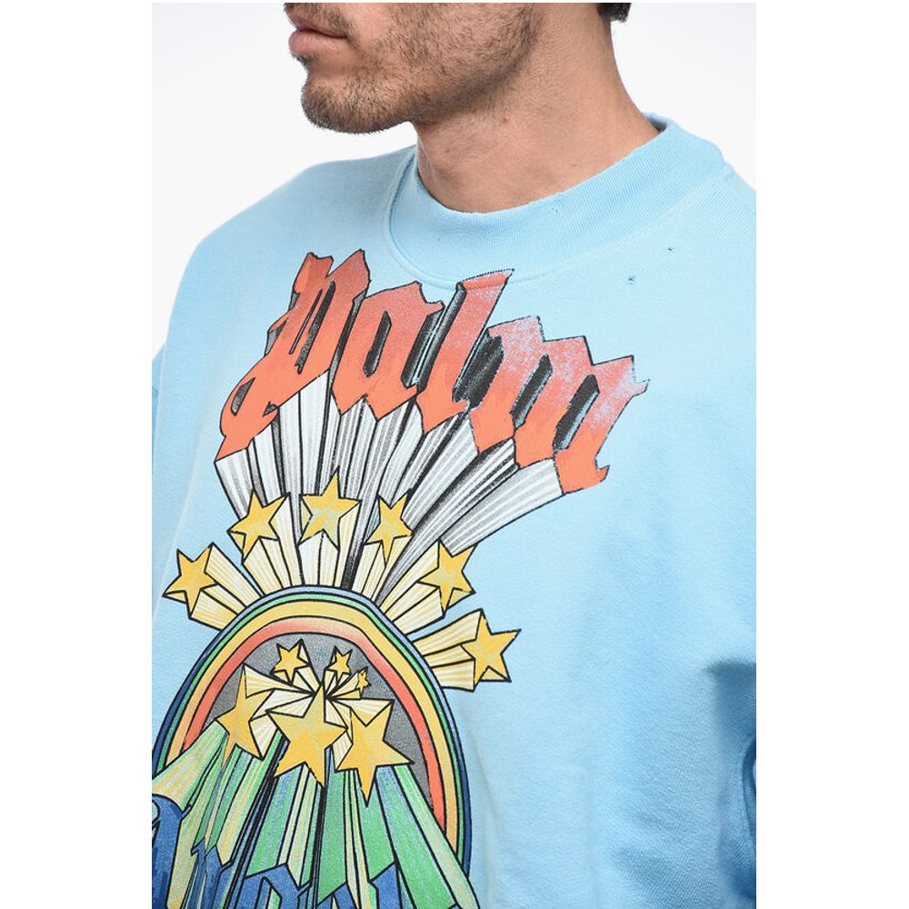 Brushed Cotton RAINBOW Crewneck Sweatshirt