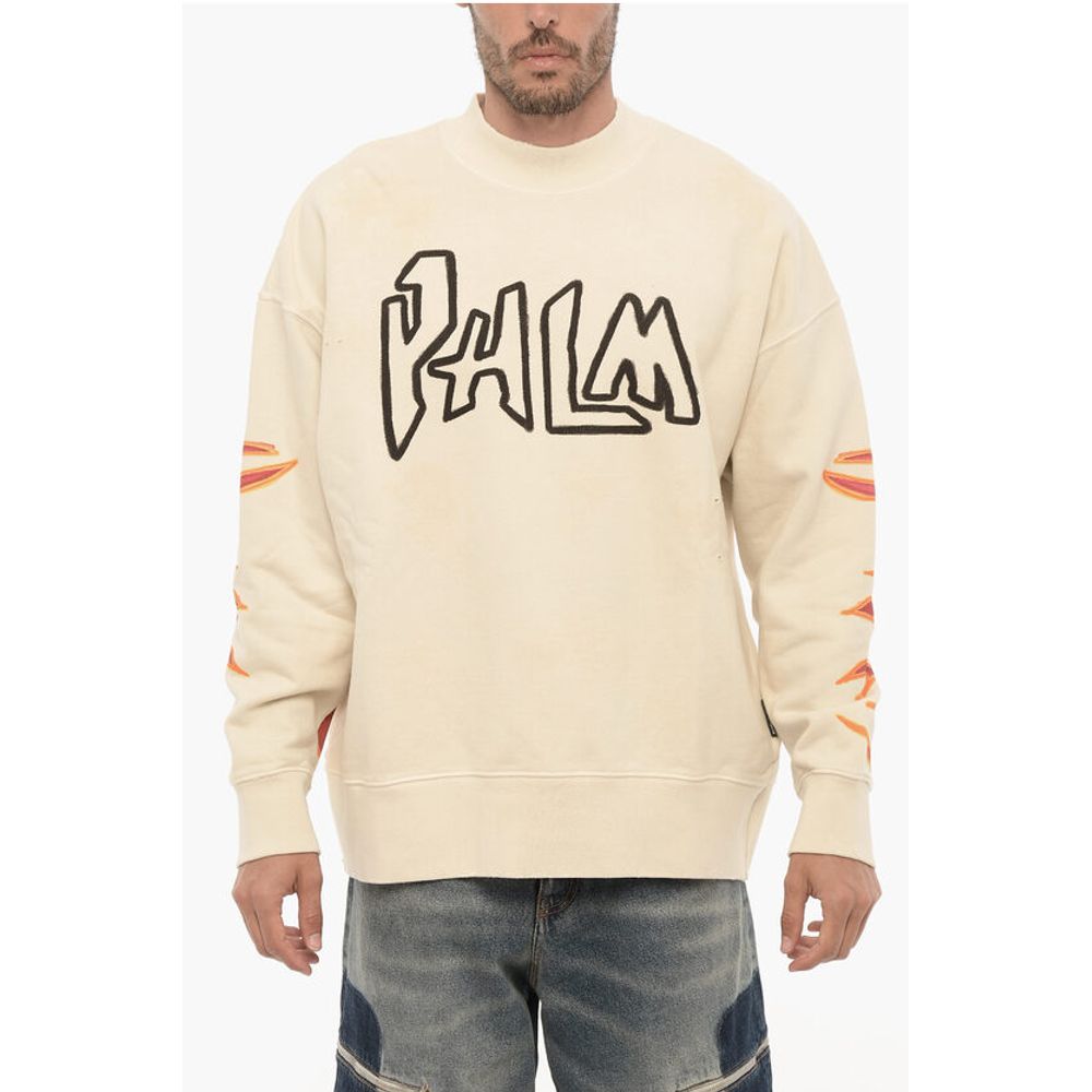Printed Turtleneck Sweatshirt
