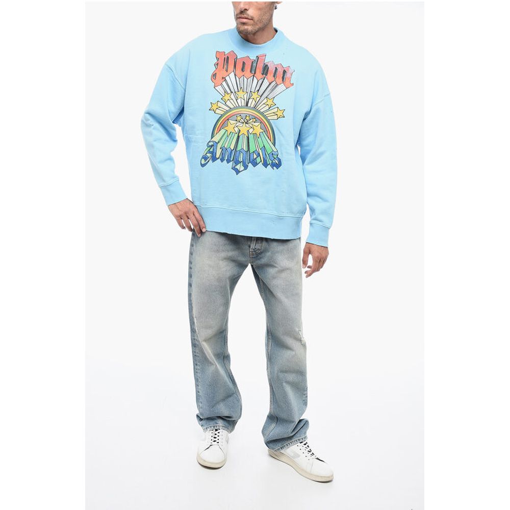 Brushed Cotton RAINBOW Crewneck Sweatshirt