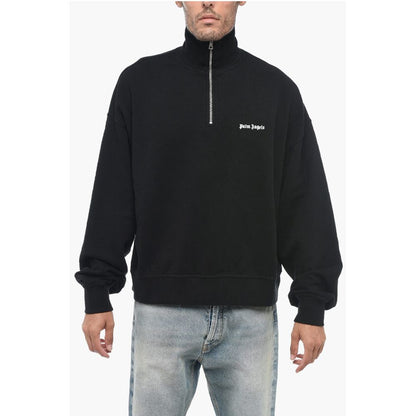 High Neck Brushed Cotton Sweatshirt