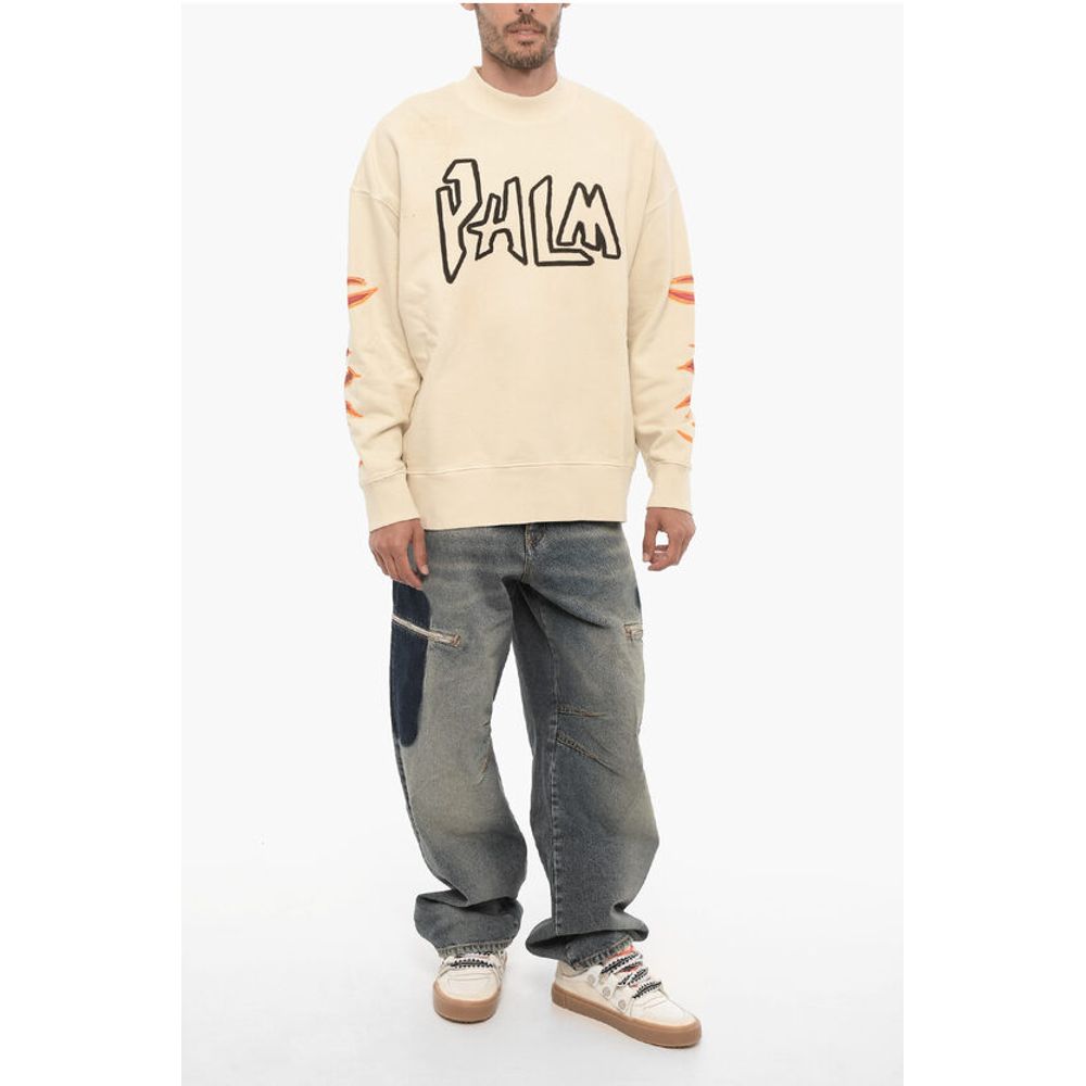 Printed Turtleneck Sweatshirt