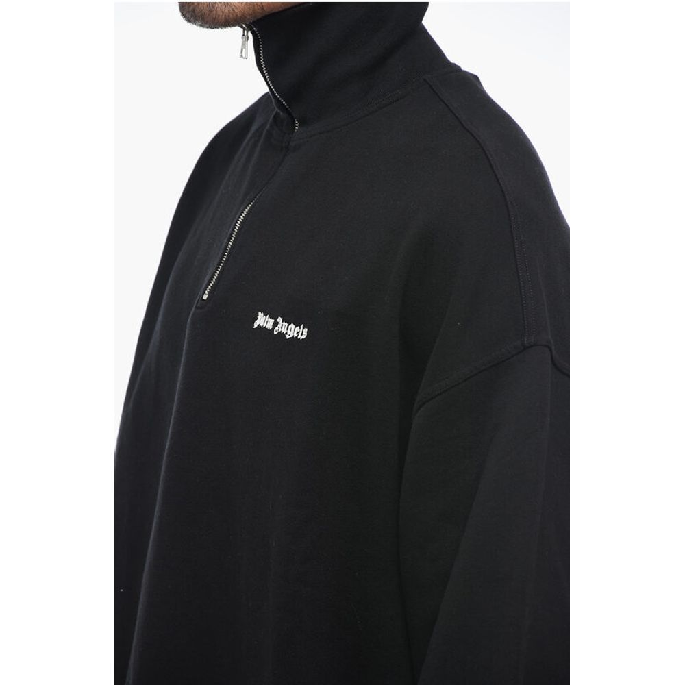 High Neck Brushed Cotton Sweatshirt