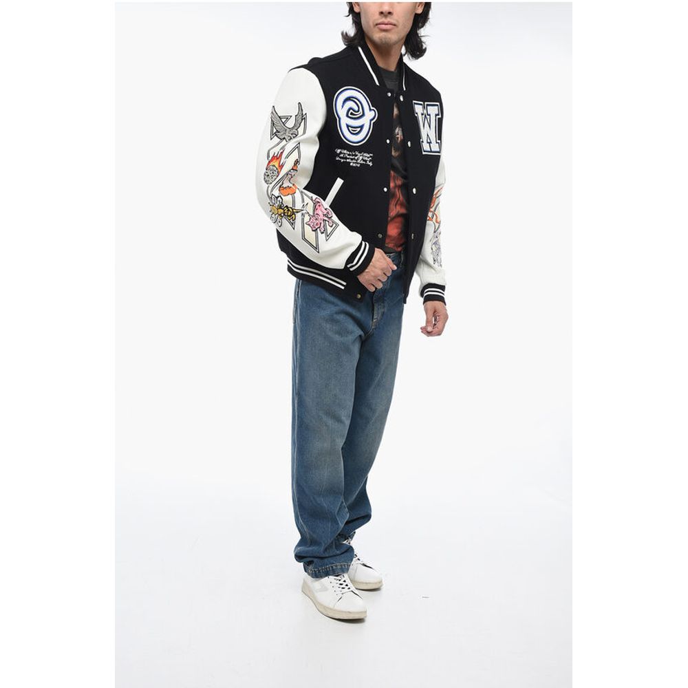CHICAGO BULLS Varsity Bomber with Patchwork