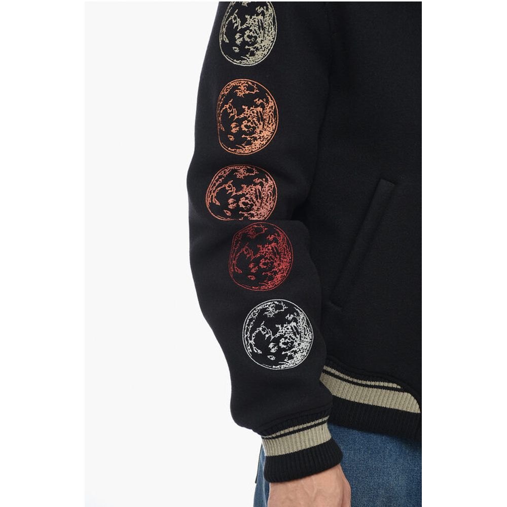 MOON Varsity Bomber with Patchwork