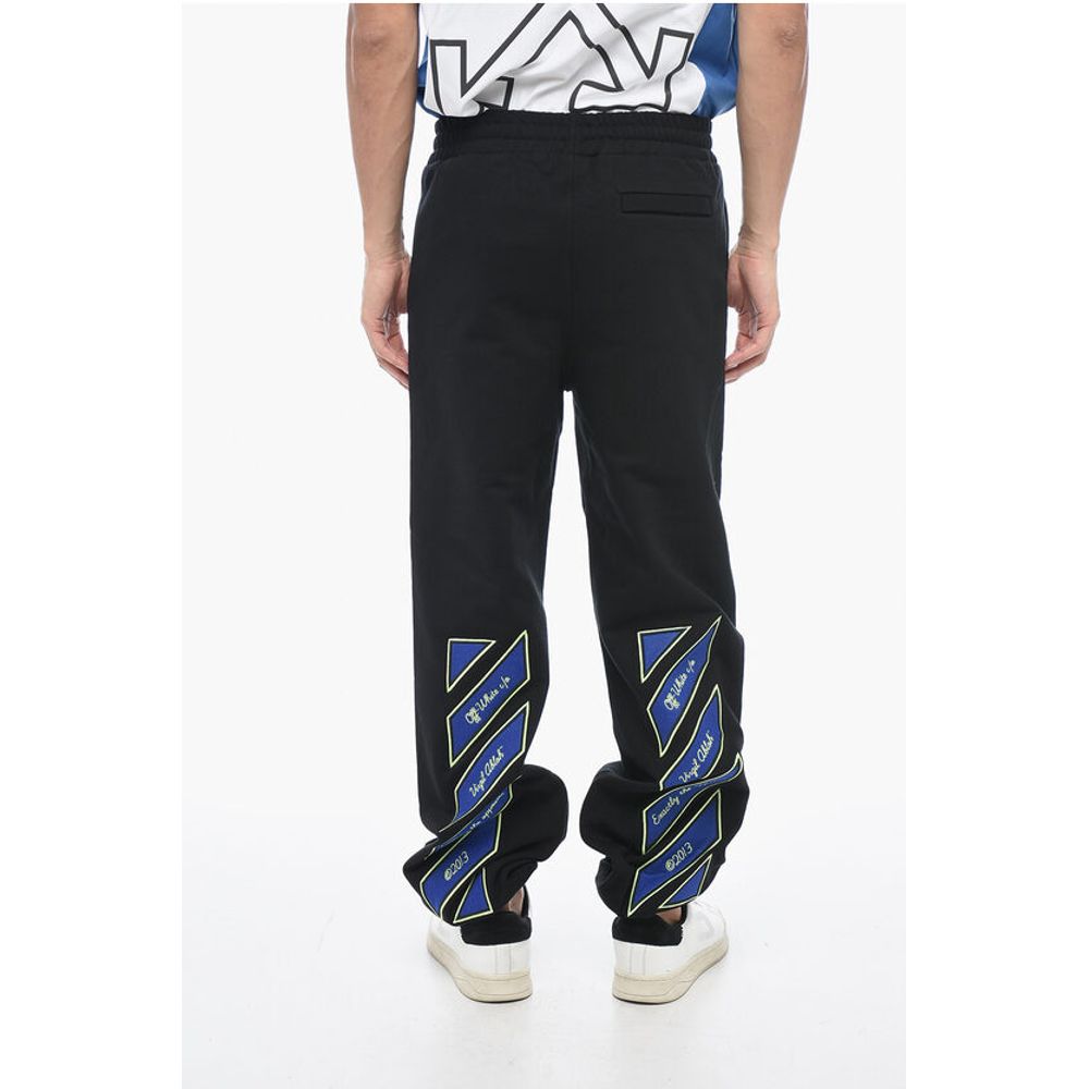 Embroidered VARS Joggers with Patchwork