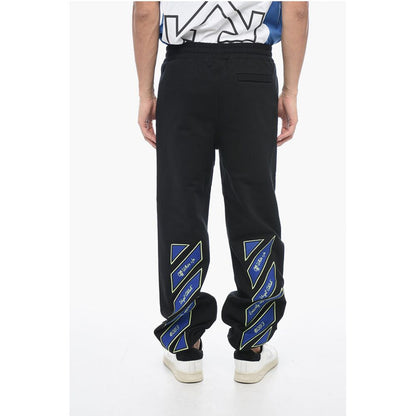 Embroidered VARS Joggers with Patchwork