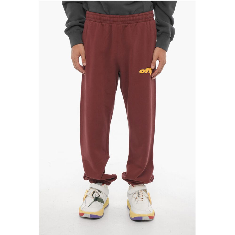 Brushed Cotton Joggers with Drawstring Waist