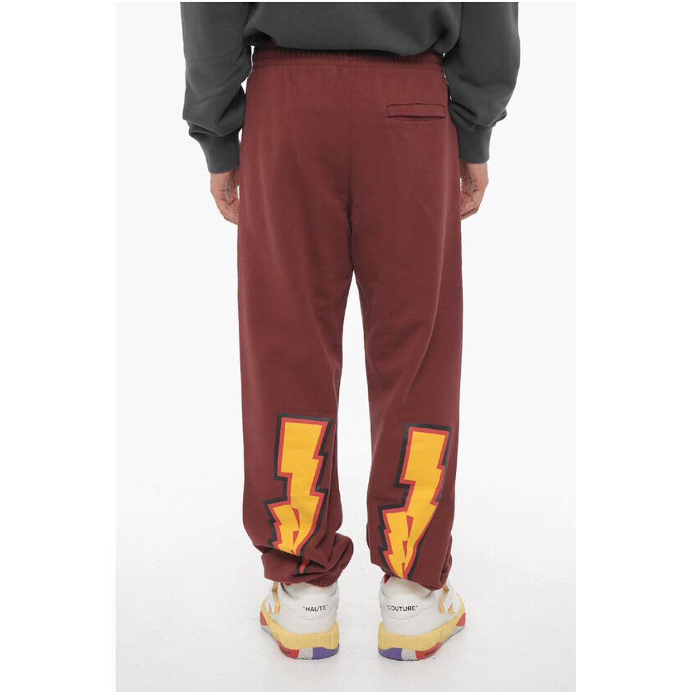 Brushed Cotton Joggers with Drawstring Waist