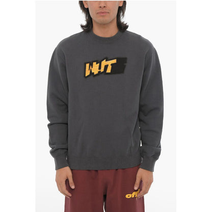 SEASONAL Slim Fit Crew-neck Sweatshirt with Contrasting Deta