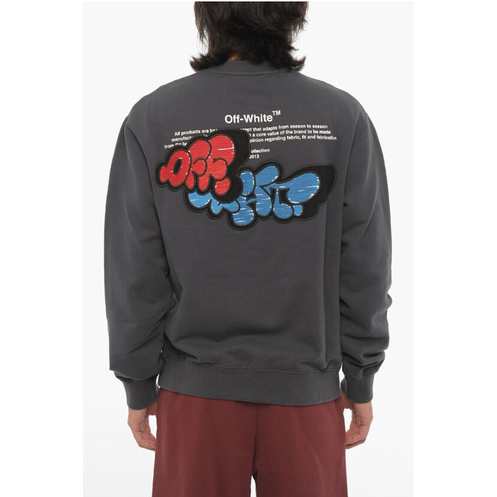 SEASONAL Slim Fit Crew-neck Sweatshirt with Contrasting Deta