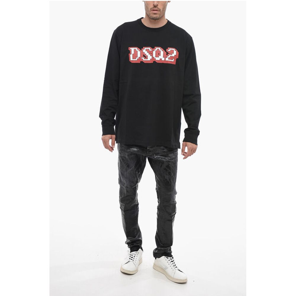 Skater Fit T-shirt with Logo Print