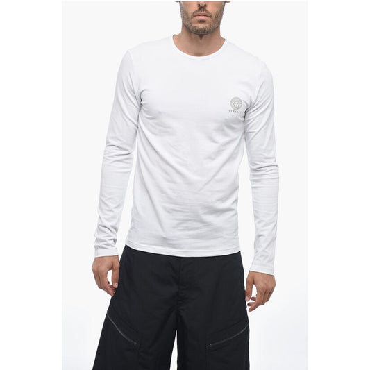 Set 2 Long Sleeved T-shirt with Golden-Effect Logo