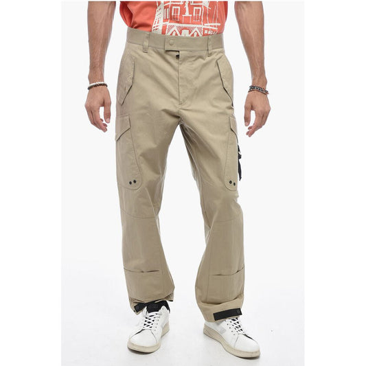 Cotton Blend Cargo Pants with Safety Details