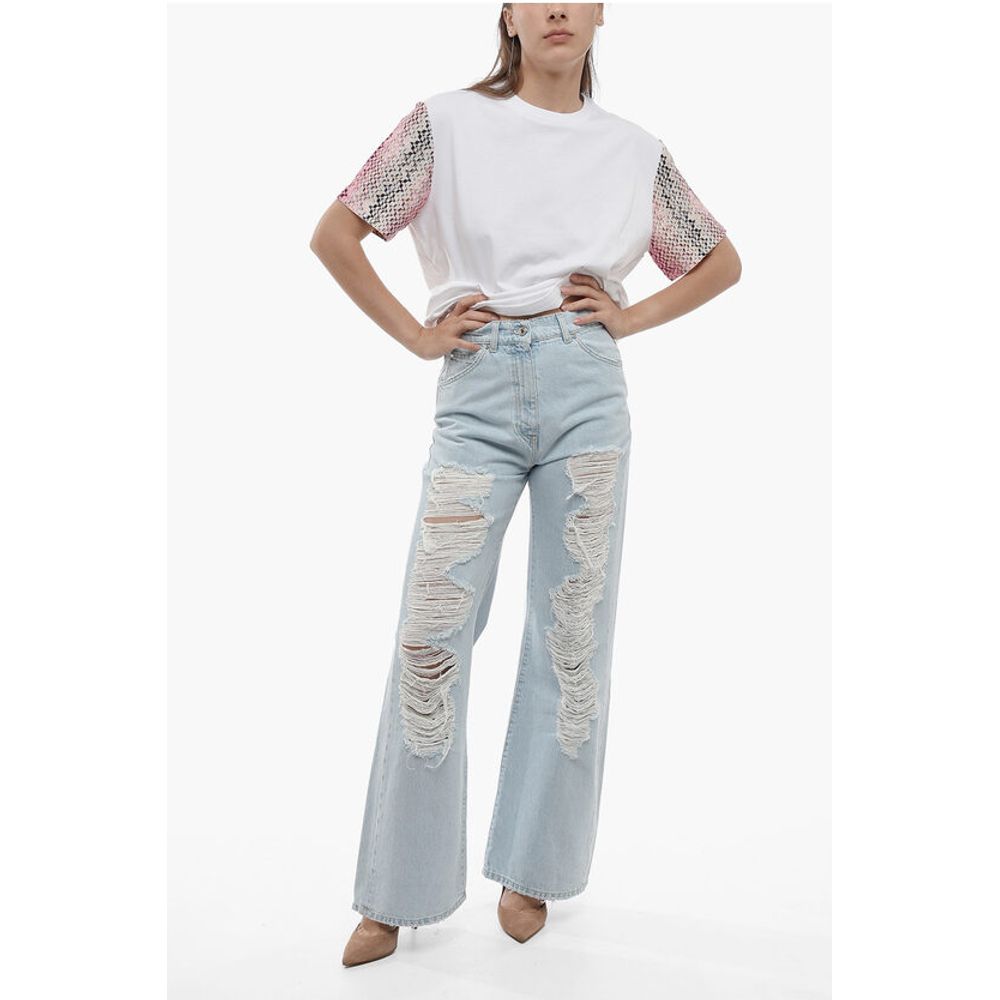 Boyfriend Fit Distressed Denims 28cm