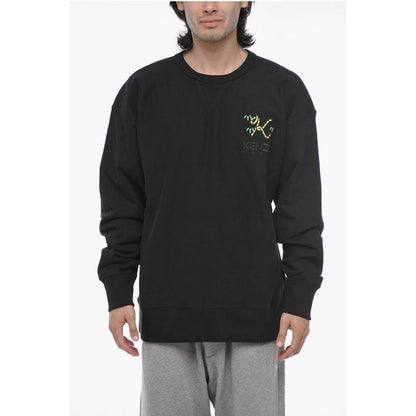 Oversized CREST Sweatshirt with Embroidered Logo