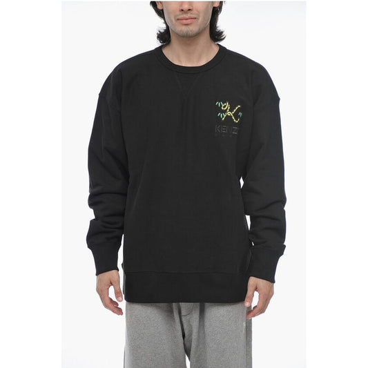 Oversized CREST Sweatshirt with Embroidered Logo