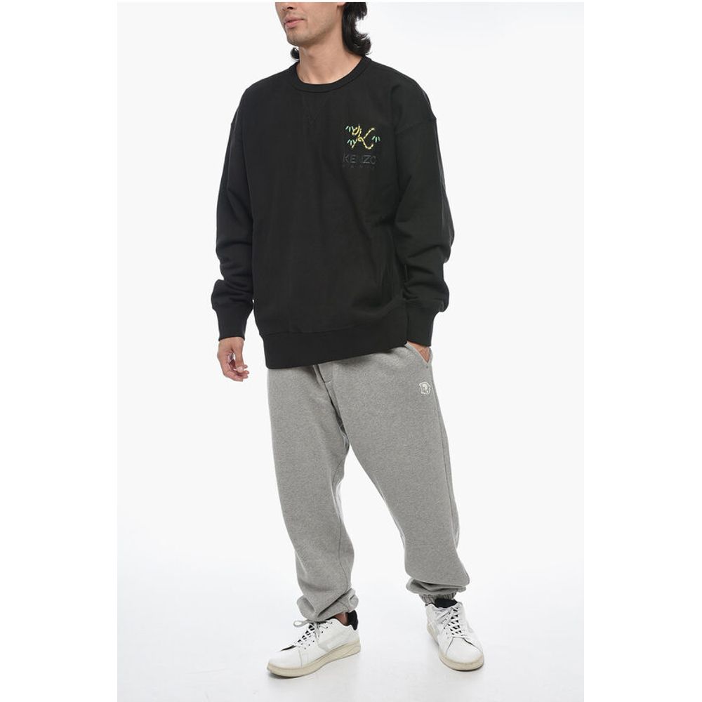 Oversized CREST Sweatshirt with Embroidered Logo