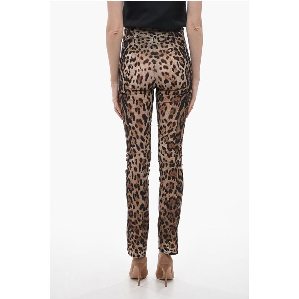 Animal Patterned Skinny Fit Pants