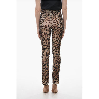 Animal Patterned Skinny Fit Pants